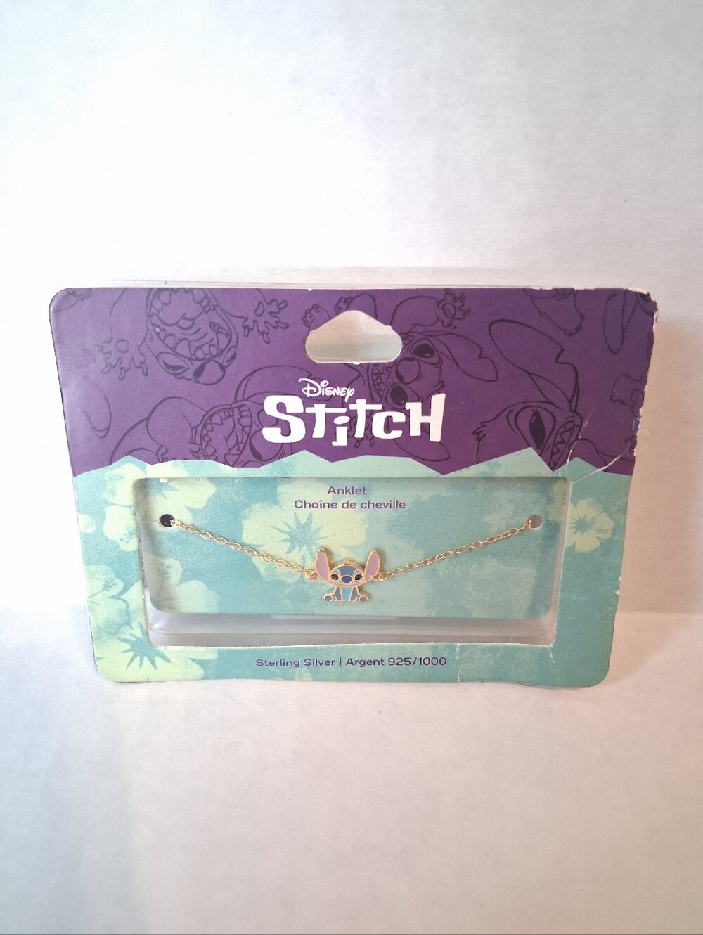 Disney Stitch Sterling Silver Anklet